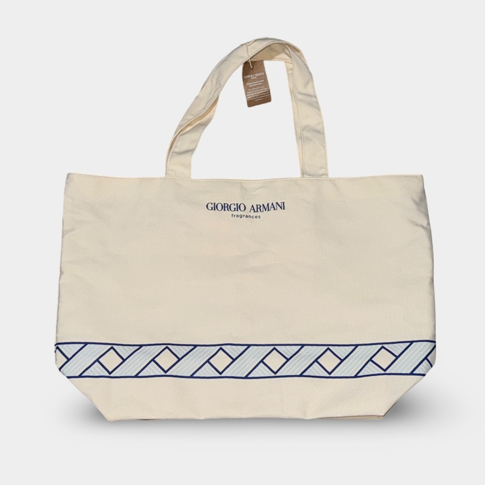 Authentic Giorgio Armani Beauty- Armani Island Beach Tote Recycled Shopping Bag